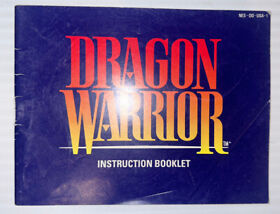 1985 Nintendo NES Dragon Warrior Instruction Manual Only. The Original!