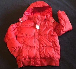 New Gymboree Alpine Patrol Hooded Puffer Jacket Children Size 10-12 Red - Picture 1 of 12