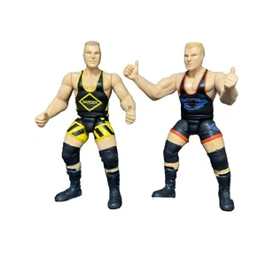 Owen Hart Black Heart Figure Jakks WWE WWF 2 Figure Lot Danger 1998 - Picture 1 of 13