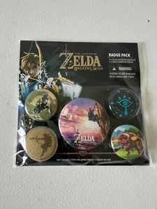 Zelda: Breath of the Wild Badge Pack -Link Archer/Rider, Bokoblin, & Sheikah NEW - Picture 1 of 2