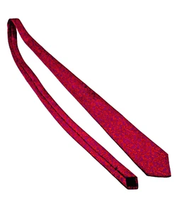 Versace 100% Silk Neck Tie 59" X 3" Pink and Orange Made in Italy Pre-owned - Picture 1 of 9