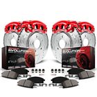 Kc2895 Powerstop Brake Disc And Caliper Kits 4-Wheel Set Front & Rear For Ford