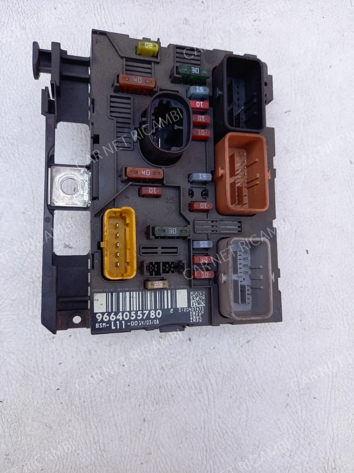 9664055780 BSM-L11 DELPHI CENTRALINA PORTAFUSIBILI RELE FUSE BOX PEUGEOT 207 CC - Immagine 1 di 4