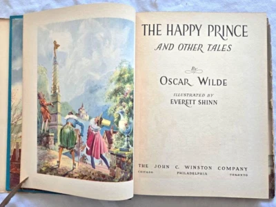 Oscar Wilde The Happy Prince & Other Tales  1940 H/C  DJ Illustr. Everett Shinn - Image 1 of 4