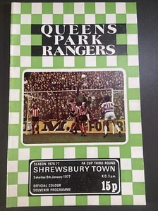 QPR v Shrewsbury Town (FA Cup 3. Runde 76/7) 8.1.77 - Bild 1 von 2