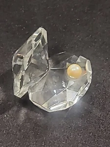 Kristall Muschel Muschel Muschel mit Perle Miniatur Mini Figur Ozean Meeresbewohner - Bild 1 von 22