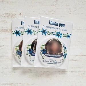 Imán recuerdo para bautizo 20/50 piezas imanes de bautizo, pequeño regalo de agradecimiento - Imagen 1 de 4