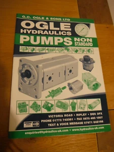 2004 'OGLE' HYDRAULIKPUMPEN (RIPLEY) KATALOG (TRAKTOR/INDUSTRIE/ANLAGE/BUS) - Bild 1 von 3