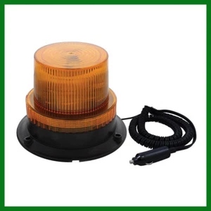 Señal de advertencia estroboscópica 3 LED domo redondo intermitente de 5-1/8" luz de montaje en superficie ámbar - Imagen 1 de 3
