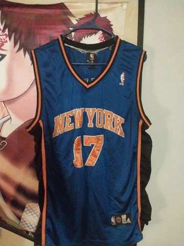 Authentic Sewn Jeremy Lin Knicks Away Jersey Size 52 Adidas Cover