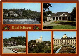DDR Postkarte BAD KÖSEN Kr. Naumburg Saale ua. Rudelsburg, Staatswehr uvm. - Picture 1 of 1