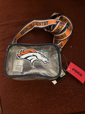 NFL Denver Broncos Stadium Clear Crossbody Bag FOCO Game Day Approved! - Image 1 of 4