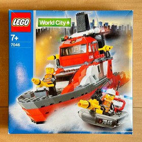 LEGO World City Fire Command Boat 7046 7+ Gift for Kids New FS from Japan