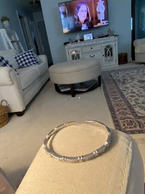 "Brazalete con acento de circonita esterlina de 8""" Foto 1 de 4