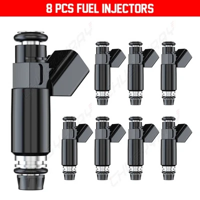 Inyectores de combustible 8 piezas FJ502 para GMC Sierra 1500 Yukon Yukon XL 1500 2002-2006 5,3 L Foto 1 de 4