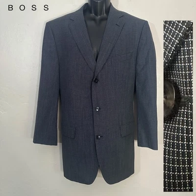 Blazer Hugo Boss 46L Poco Uso 60% Lana / 40% Algodón 3 Botones Ventilaciones Laterales Foto 1 de 4