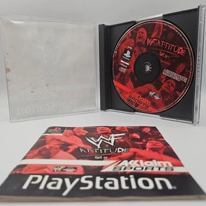 WWF Attitude  (PS1) Playstation 1 Black Label Tested Fast Dispatch - Picture 1 of 9