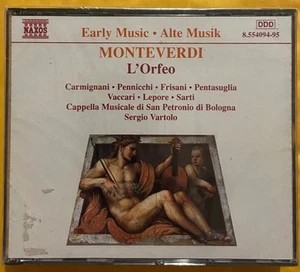 MONTEVERDI - L'ORFEO 2 CD BOX SET NEW SEALED VARTOLO - Picture 1 of 4