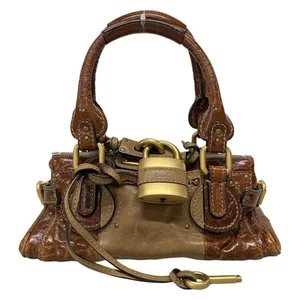 Auth Chloe Mini Paddington - Brown Leather Handbag - Picture 1 of 20
