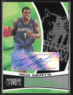 2005-06 Topps Luxury Box Auto Courtside /25 Rashad McCants #BSA-RM Timberwolves - Image 1 of 2