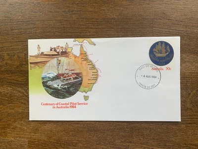 AUSTRALIA 1984 PSE 082 FDI COASTAL PILOT SERVICE WHALE BOAT RNLI - Image 1 of 2