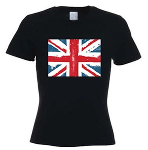 Camiseta Union Jack Damas - Fútbol Fiestas GB Atletismo Reino Unido - Tallas S a XL - Imagen 1 de 1