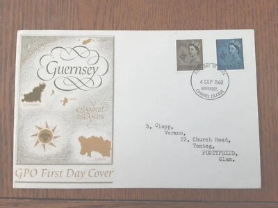 Guernsey 1968 GPO Definitives FDC - Image 1 of 3