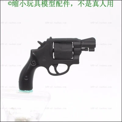 R5-5-1 1/6 Scale Black Smith Wesson 38 Revolver Gun Model for 12" Hot Toys - Image 1 of 4