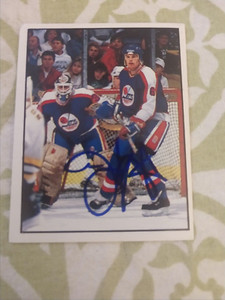 Jim Kyte Signed Panini 1988-89 sticker Winnipeg Jets Autograph W/LOA