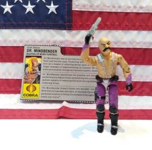 Dr. Mindbender V1 G.I. Joe 1986 Hasbro Vintage 3,75" Actionfigur mit Karteikarte - Bild 1 von 7