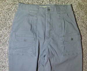 Cabela's 7 Pocket Hiker Pants Women's 12 Grey Cargo Utility Pockets 30x29 - Picture 1 of 5