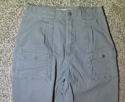 Calça de caminhada Cabela's 7 bolsos feminina 12 bolsos utilitários de carga cinza 30x29 - Imagem 1 de 4