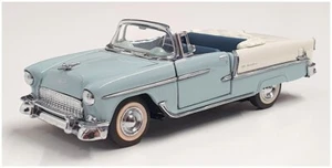 Franklin Mint 1/43 Scale B11KE18 - 1955 Chevrolet Bel Air - Blue/White - Picture 1 of 5