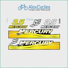 MERCURY Marine 3.5 HP Outboadrs Motor Yellow Laminated Decals Stickers Kit Boat - C $ 28.16