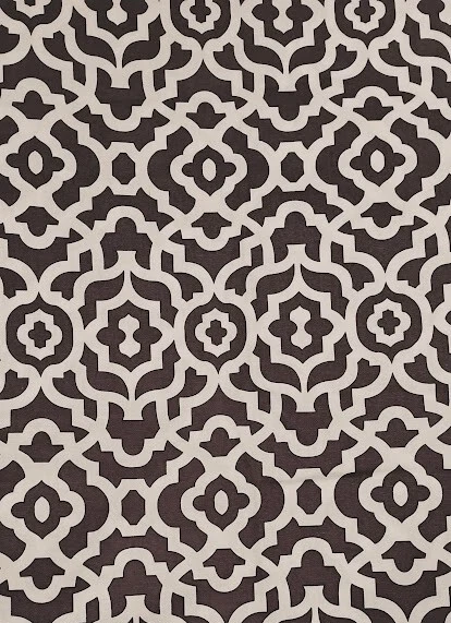 Black White Geometric Fabric 54" - 24" - Image 1 of 1