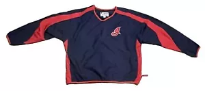 Cleveland Indians — Majestic Crewneck Windbreaker — Size Men’s XL - Picture 1 of 3