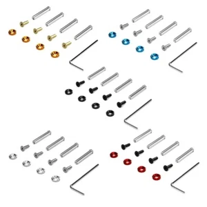 Red Gaskets Included CPU Cooling Fan Screws Easy Installation Colorful Anodized - Afbeelding 1 van 12