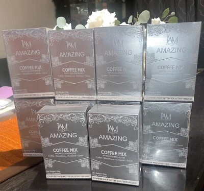 IAM I Am Worldwide Amazing Barley 10 Sachets Coffee w/ Glutathione Drink Mix Gluta