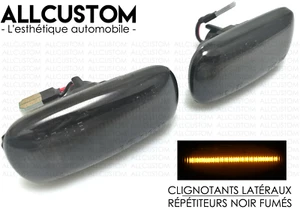 CLIGNOTANTS LATERAUX NOIR FUMÉS pour AUDI A6 C6 2005-08 TDI S6 SLINE QUATTRO V6 - Picture 1 of 3