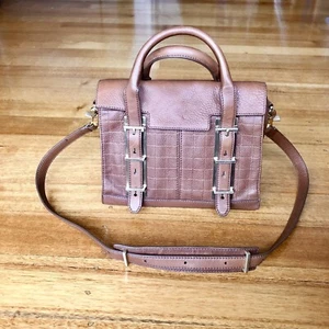 Botkier Brown Leather satchel With Top Handles And Removable Crossbody Strap - Picture 1 of 9