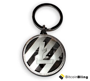 Litecoin Silver Plated Cryptocurrency Gift by BitcoinBling - Picture 1 of 2