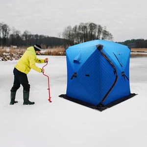 Ice Lake Fishing Shelter Zelt w/ Handtasche Freistehendes isoliertes Zelt - Bild 1 von 23