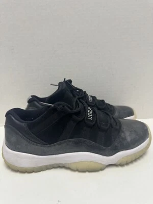 Nike Air Jordan 11 Retro Low Baron Negro/Blanco/Plateado Talla 6.5 Y 528895-010 Foto 1 de 4