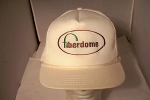 Fiberdome White Rope Strapback Hat Made in USA - Picture 1 of 7