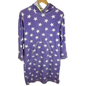 Mini Boden Terry Cloth Swim Cover Up Purple Stars Size 13-14 Flawed - Picture 1 of 8