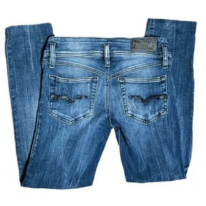 Pantalones de mezclilla Diesel Industry desgastados ajustados al tobillo Matic talla 26 - Imagen 1 de 4