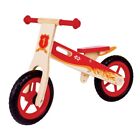 Bigjigs Bicicletta senza pedali  in legno rossa - BJ776 - First Balance bike red