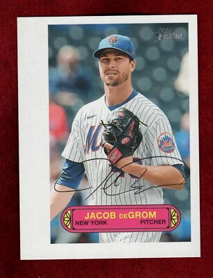 JACOB DEGROM 2022 HERITAGE PIN UPS BOXLOADER NEW YORK METS - Image 1 of 2
