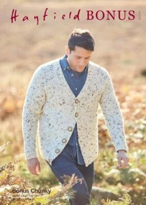 Sirdar Knitting Pattern - Hayfield Bonus Chunky, Mans Cardigan 8294 - Picture 1 of 1