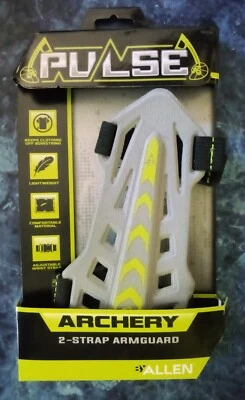 Pulse Artery by Allen 2-Strap Bow Archery Armguard Adjustable Gray New - Image 1 of 2